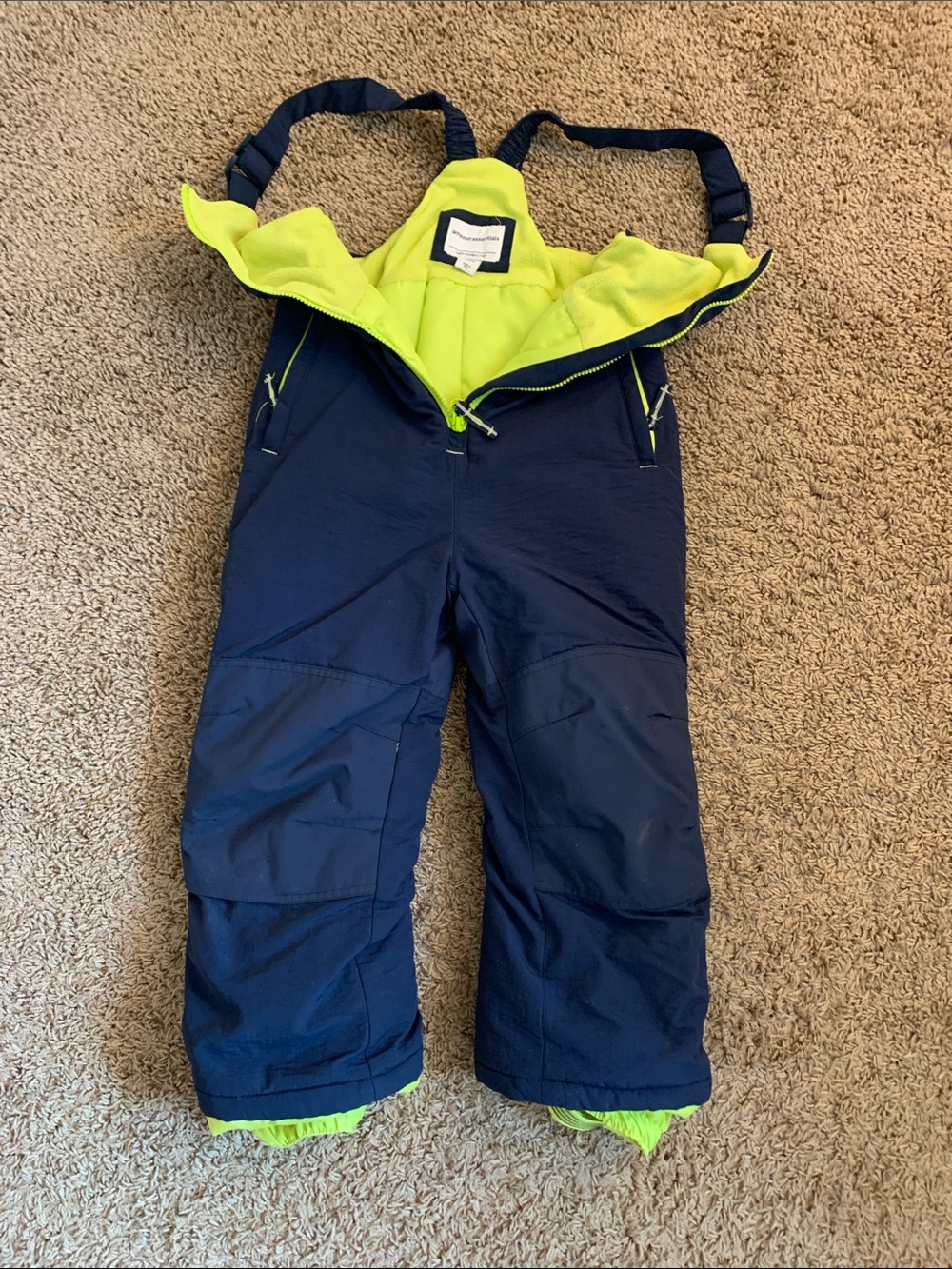 Kids Winter Snow Bibs Size S 6-7 EUC